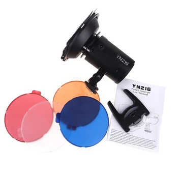 Professional YN216 Video LED Video Light Camera Video Light With 4 Color Plates for Canon DSLR Photographic Lighting