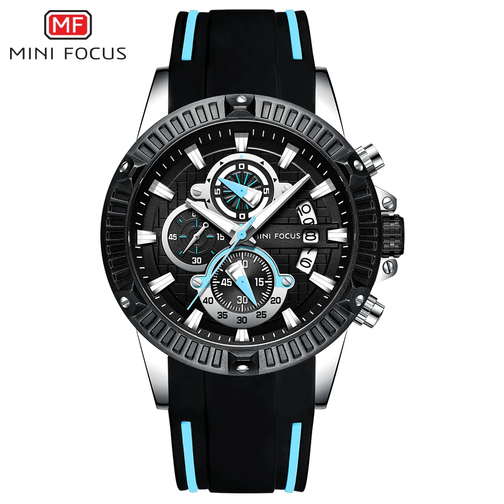 MINI FOCUS 0244 G Quartz Wristwatch - Men's Luxury Sport Watch