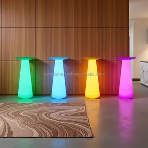 Modern 16-Color Change LED Bar Table Waterproof Outdoor Furniture for Home Bar Living Room Hotel-Nightclub Party Lounge Style