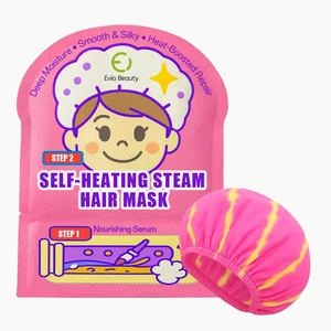 Wholesale Private Label 2-Step Self-Heating Steam Hair Mask -- Instant Water-Glow & 45.4% Stronger Hair in Just 8 Minutes
