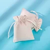 Five pieces of suede off-white