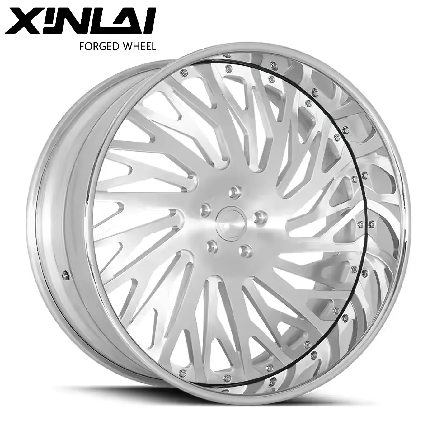 XL Deep Dish Chrome Off-road Pickup Truck Wheel 18-26 Inch 5x127 5x139.7 6x135 Alloy Forged Wheels Rims for GMC F150 - Image 6