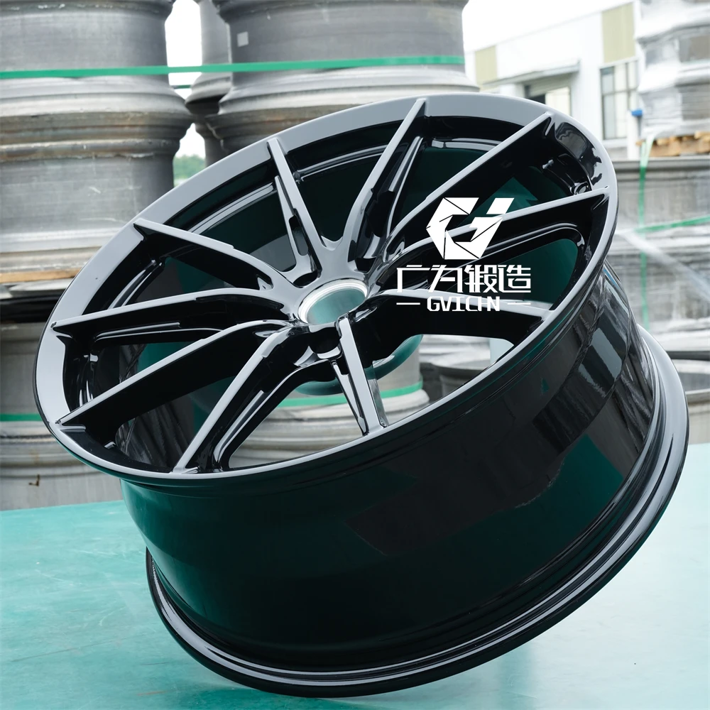 GVICHN Aluminum alloy rim black customized forged wheels 5x112 5x120 5x114.3 5x130 18 19 20 21 22 23 24in