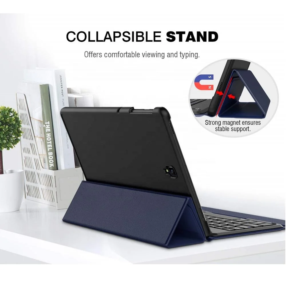 MoKo Wireless Keyboard S Pen Holder Protective Cover Case for Samsung  Galaxy Tab S4 Inch