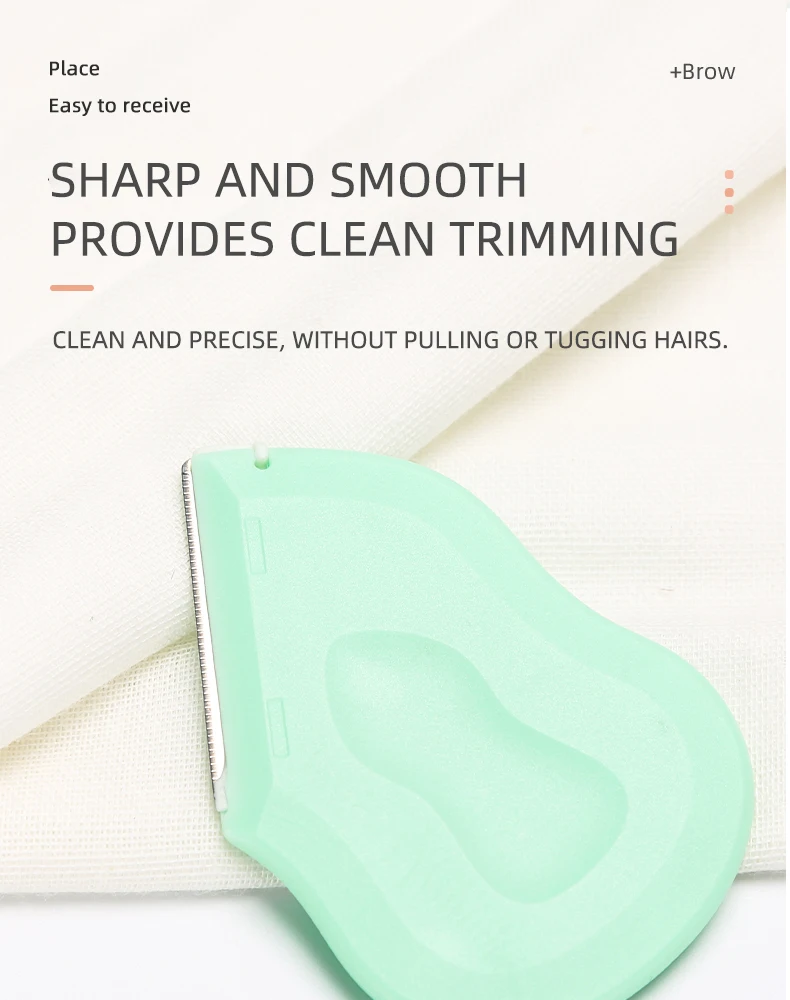 Oem Woman Facial Razor Stainless Steel Eyebrow Trimming Knife Brow ...