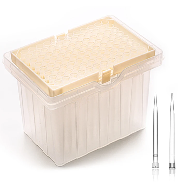 Lab ConsumablesTransparent Sterile1000ul Filter Pipette Tips for TECAN Robotic