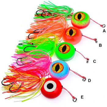 Cheery Metal Sea Fishing Set with Fire Flame Moon Lead Head Iron Plate Bait Red Seal Targeted for Freshwater Fish Species – Metal Jig – view 2