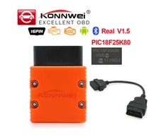 LR AUTO KONNWEI ELM327 V1.5 OBD2 Scanner KW902 -compatible Auto Scanner MINI ELM 327 OBD 2 KW902 Code Reader for Android Phone