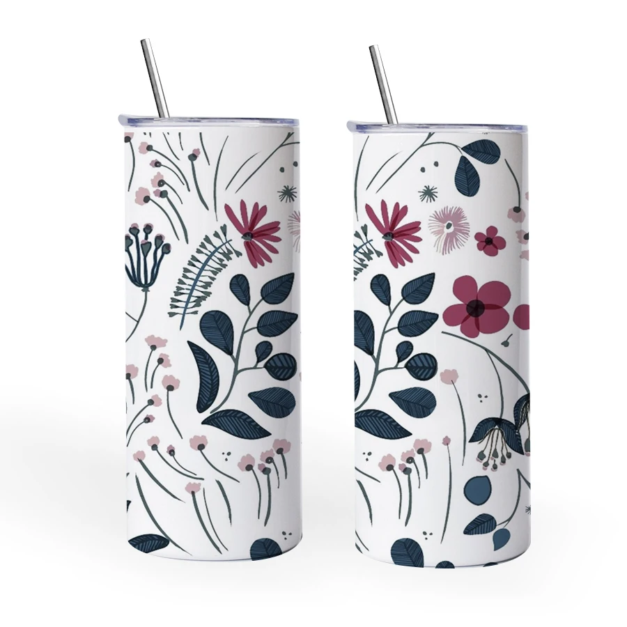 Topjlh 15oz 20oz 30oz Sublimation Blanks Straight 20oz Sublimation Tumblers  Personalized Printed Stainless Steel Tumblers