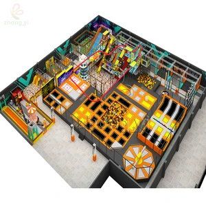 Commercial Large Trampoline Parks Indoor Playground Jumping Trampoline Park Equipment for Kids Adult
