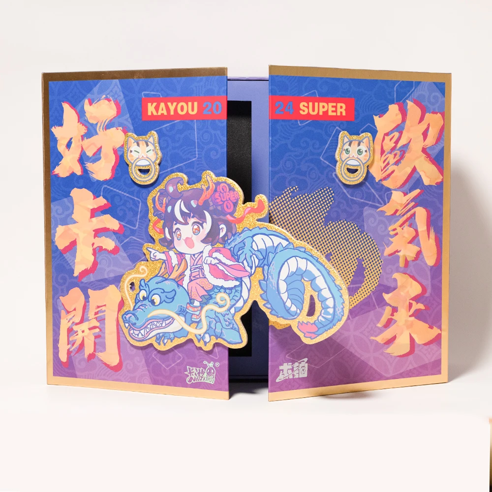 Wholesale Customised 3d pop up logo Double Flip Top Magnetic Folding Eva Rigid Gift Box for CORE HOBBY