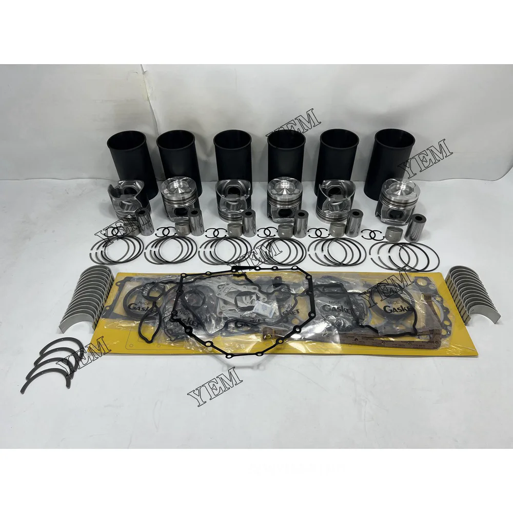 6WG1 Cylinder Liner and Gasket Kit With Bearing Set for Isuzu Excavator Engine High Quality Engine Parts