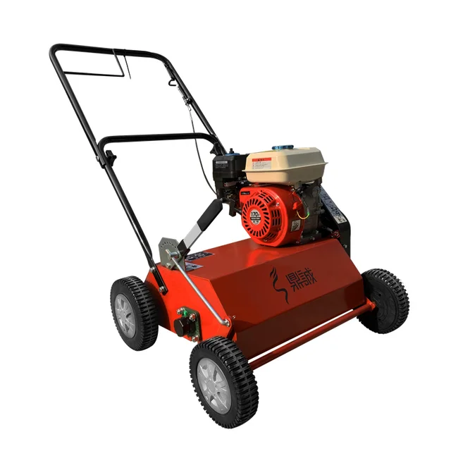 Gasoline mounted lawn mower football field artificial turf sand filling and filling machine sports field laying lawn mower