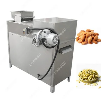 automatic nuts slicing machine/almond slice cutting
