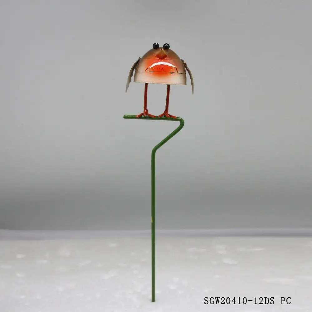 Metal  Gnomes Bird  Plant Stake