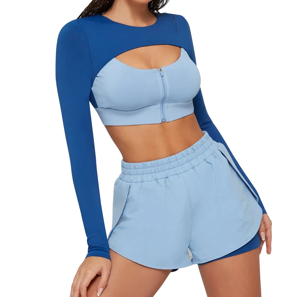 Long Sleeve Top Yoga Wear Set 