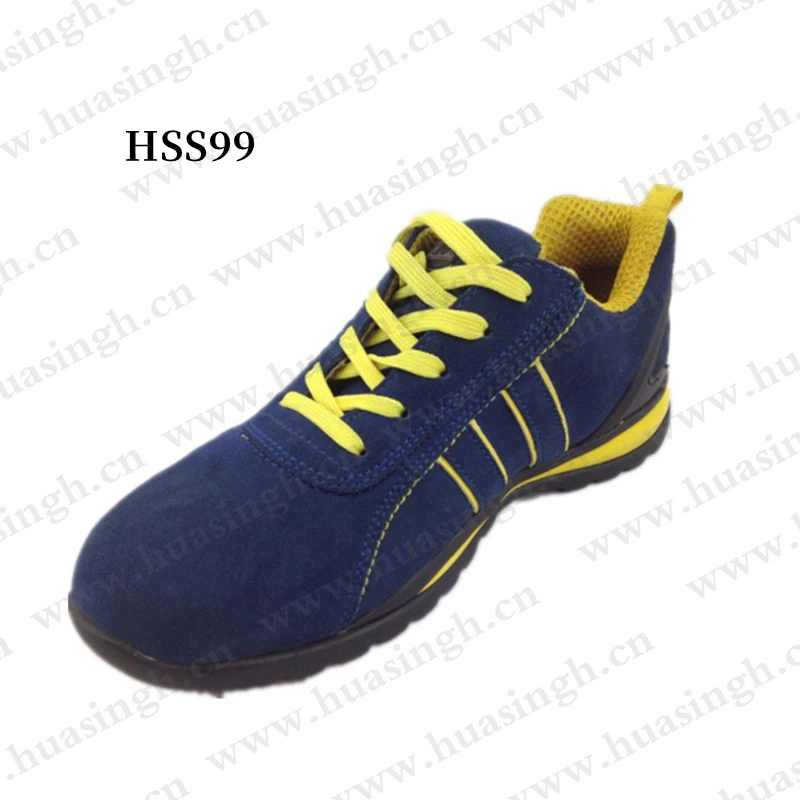 LXG,wholesale Anti-shock Walking Safety Trainers Yellow EVA+rubber Sole Sport Safety Shoes Popular in Europe HSS99