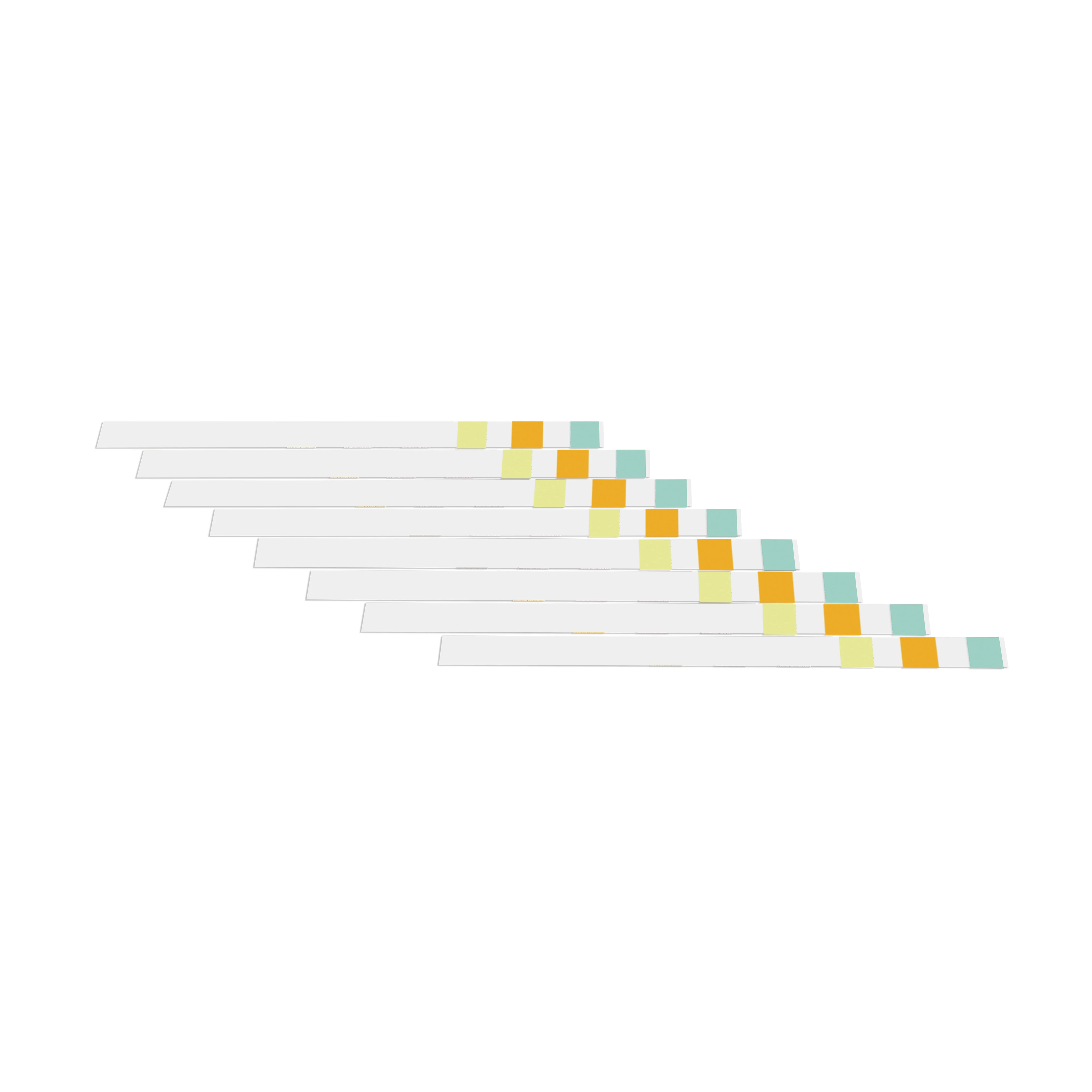 3 Parameters  Urine test Strips to test Glucose Protein ph Uric 3V Urine Reagent Strips with Factory Price