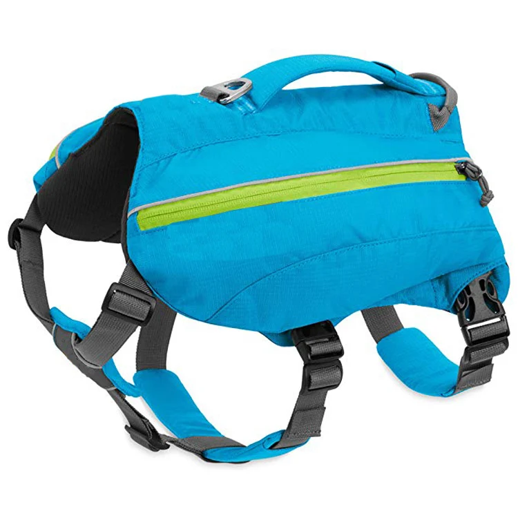 Outdoor Travel Reflective Hiking Backpack Harness Dog Agility Saddle Bag For Mountain Climbing