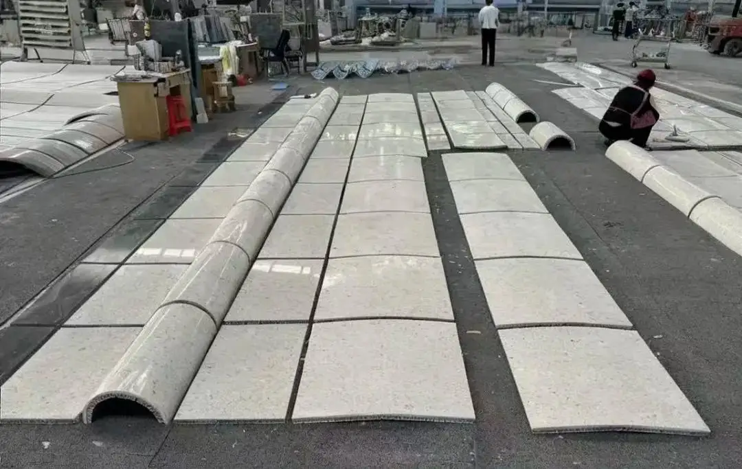 product natural beige marble wall cladding high quality natural marble aluminum honeycomb composite marble aluminium cladding exterior-6