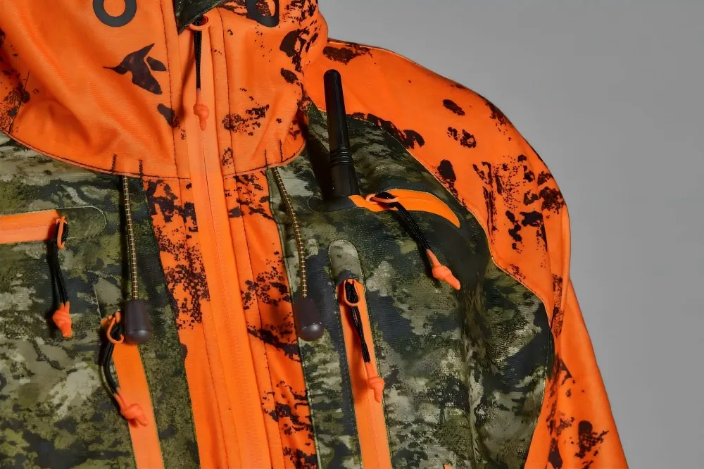 CONMR Functional Pockets Safety Design Hunting Jacket, High Visibility Camouflage Tactical Apparel OEM Custom Logo