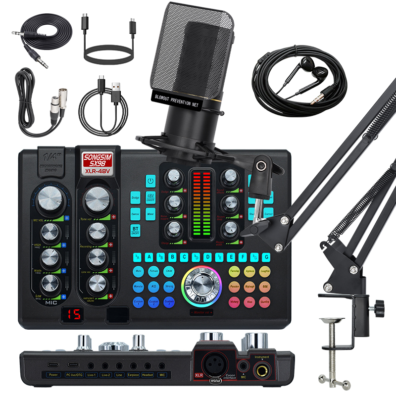 STEREO PRODUCTIONSなど　8枚セット　C Professional SX98 48V USB Audio Sound Card Set ZX320 Condenser