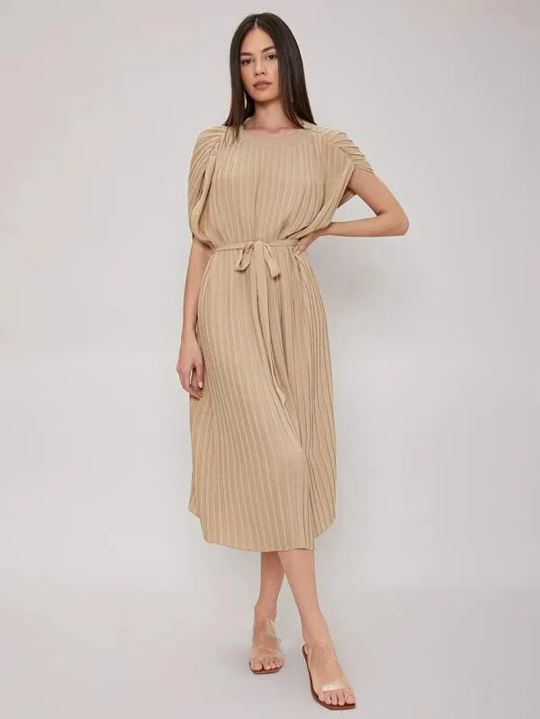 2022 New Arrivals Streetwear Ropa Marble Dress,Clothing Suppliers Roupas  Dresses - Buy Straight Belted Pleated Dresses Product on 