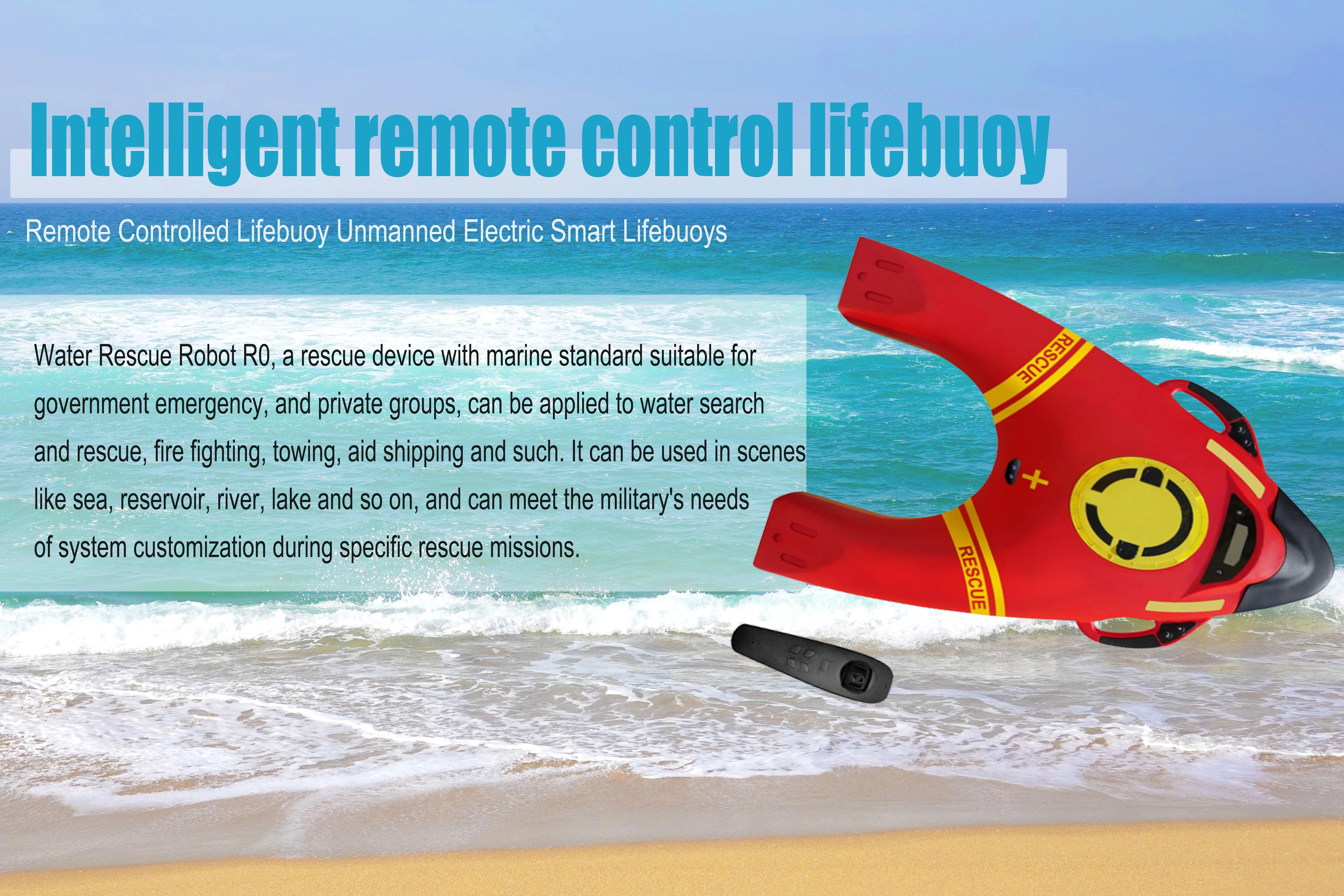 Intelligent Water Rescue Robot R0 R1R2 - High-Speed Lifebuoy for ...