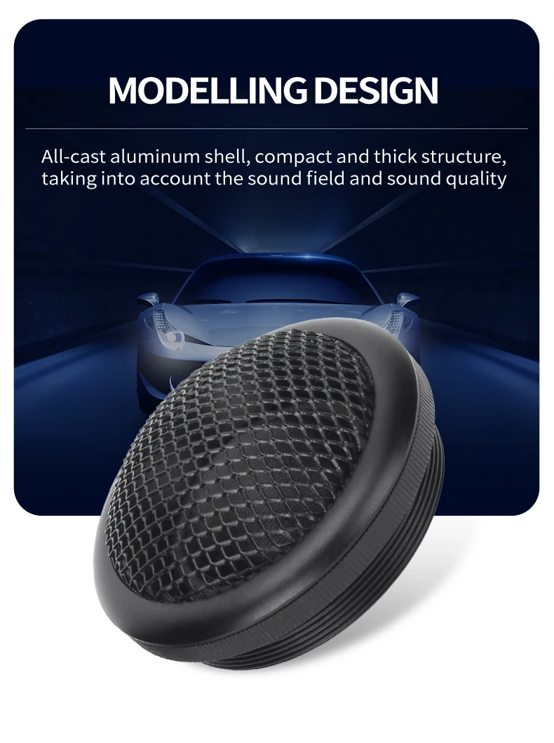 Car Tweeter Horns Aluminium Housing Silk Dome Tweeters 2 Inch 28mm Voice Coil Tweeter Neodymium