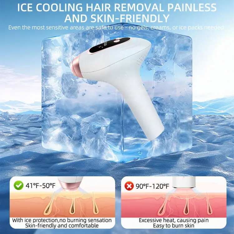 IPL Hair Removal Device - Permanent Freezing Point Home Epilator