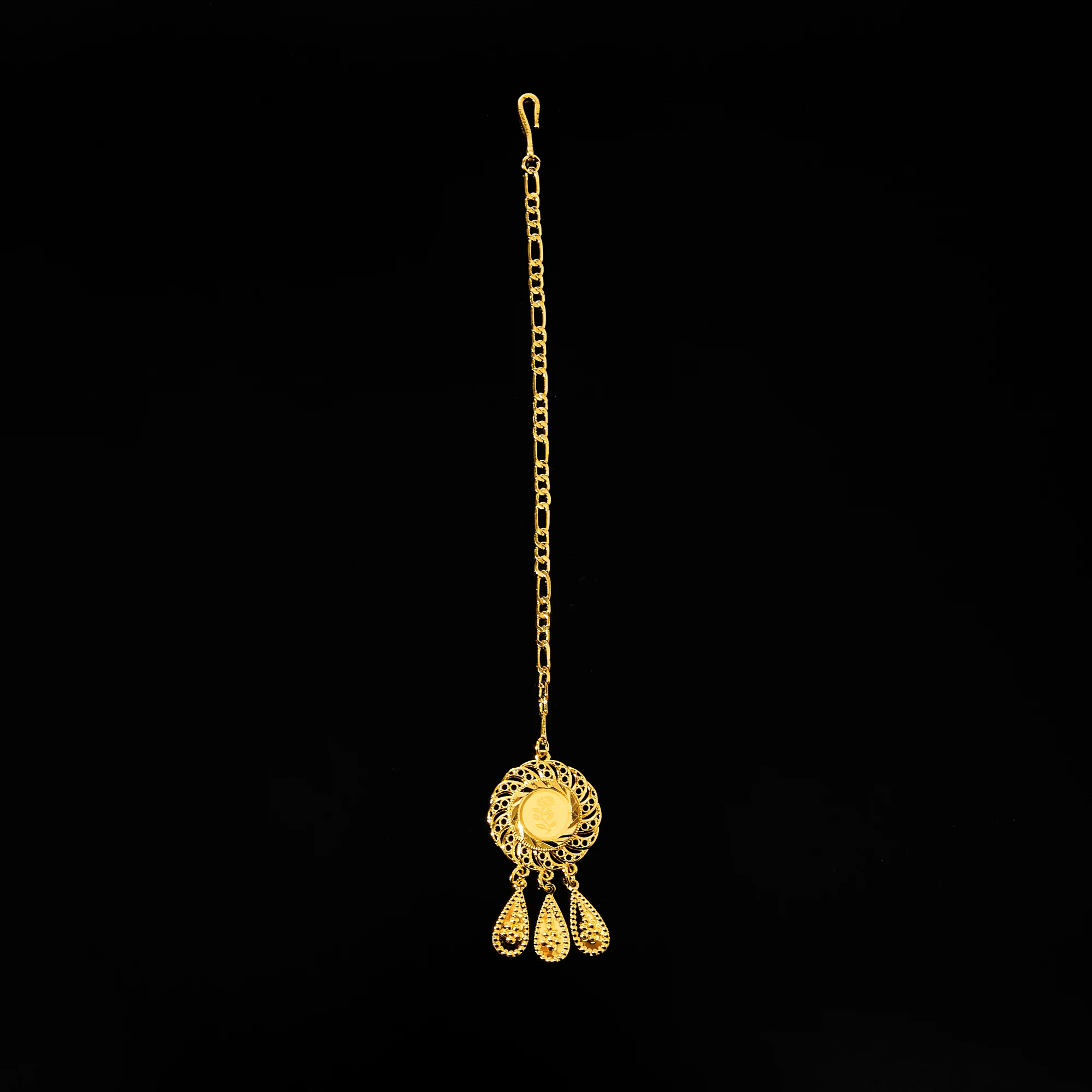 Aesthetic Handmade Gold Plated Copper Fashion Head Jewelry Chain Headdress Chain Stylish Hair Chain Yiyi for Unisex Engagement
