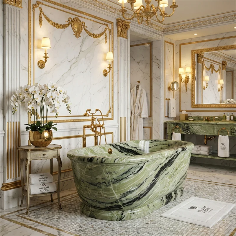 product modern luxury shangrila  marble bathtub portable foldable eco friendly natural stone for apartment hotel villa bathroom-6