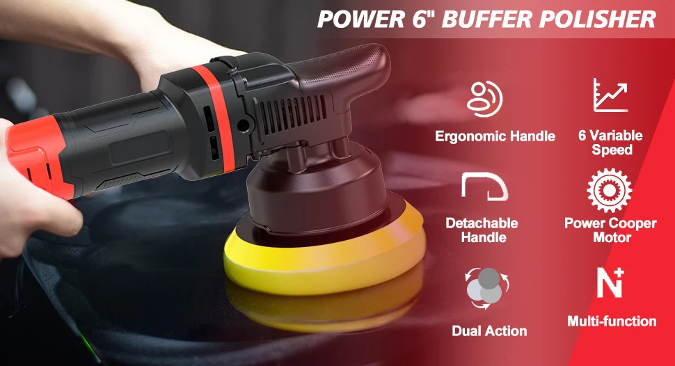 Electric Industrial 6 Inch Dual Action Car Tire Computer Controlled ...