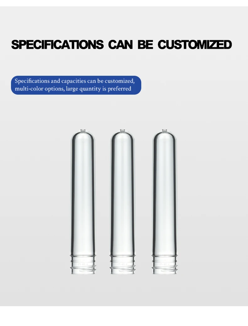 28mm 48 G Pet Preform Pcr Bottle Transparent Preform For Cosmetics ...