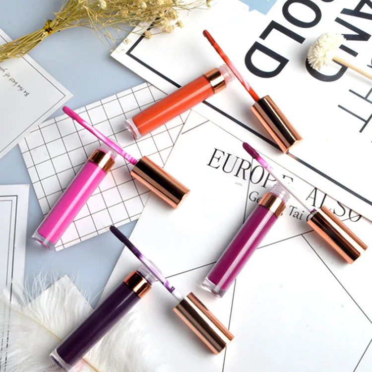 30 цветов матовый веганский не липкий телесный блеск для губ частная этикетка сжимающий блеск для губ поставщик блестящая Водонепроницаемая жидкая губная помада Oem