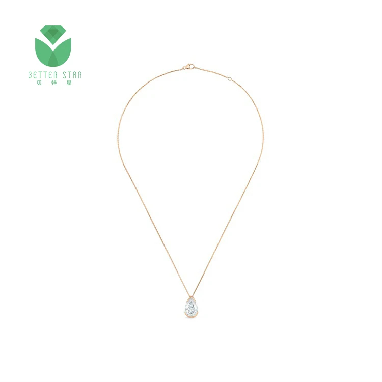 18k Gold Real Diamond Necklace Diamond Pendant Necklace Real Diamond ...