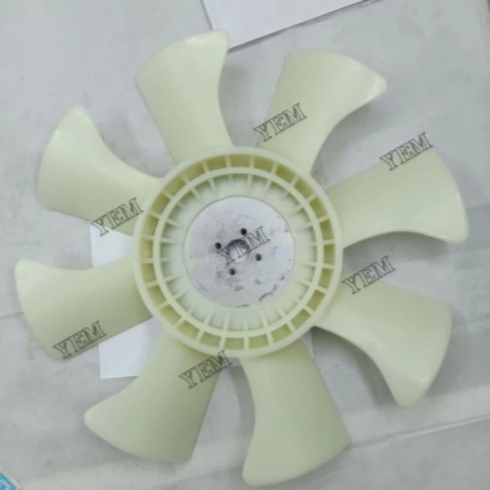 YM 129648-44700 Fan Cooling Blade Fits for Yanmar 4TNV84 PC40-7 PC35R-8 Heavy Duty Engine Parts