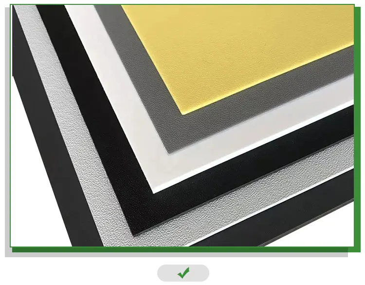 Resistance Uv Plate Printing Textured Luggage 2mm Double Color Abs