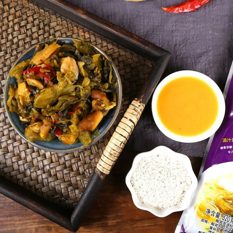 Factory Wholesale Jixiangju Soup Sauerkraut Fish Seasoning 320g