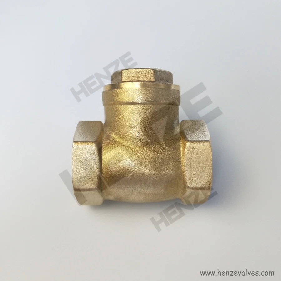 Brass Copper Threaded Swing Check Valve NPT or BSP PN CL WOG