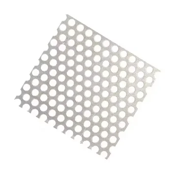 China Factory supply 1mm 2mm Hole Galvanized Perforated Metal Mesh Aluminum Punching Round Hole Decorative Honeycomb Metal Mesh