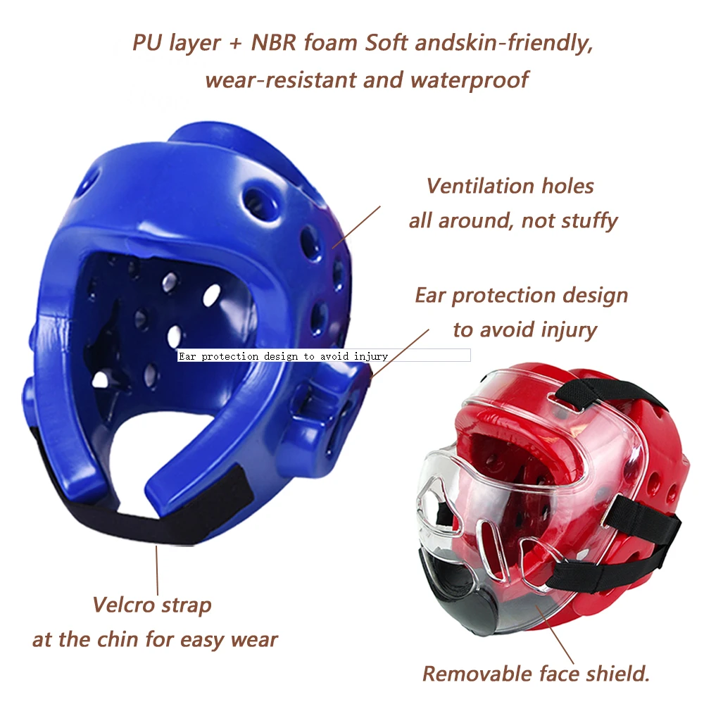 Martial Arts Taekwondo Wtf Training Protection Equipment Sparring Gear Set & Body Protector