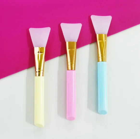 Free Custom Logo Cosmetic Makeup Tool Facial Mask Applicator Brush Silicone Face Mask Brush