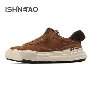 Customized Retro Mesh Designer Sneakers Genuine Leather Men's Casual Running Style Spring/Winter Shoes for Wholesale