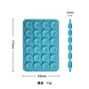 Sky Blue 24 Double sided suction cup 77*53MM
