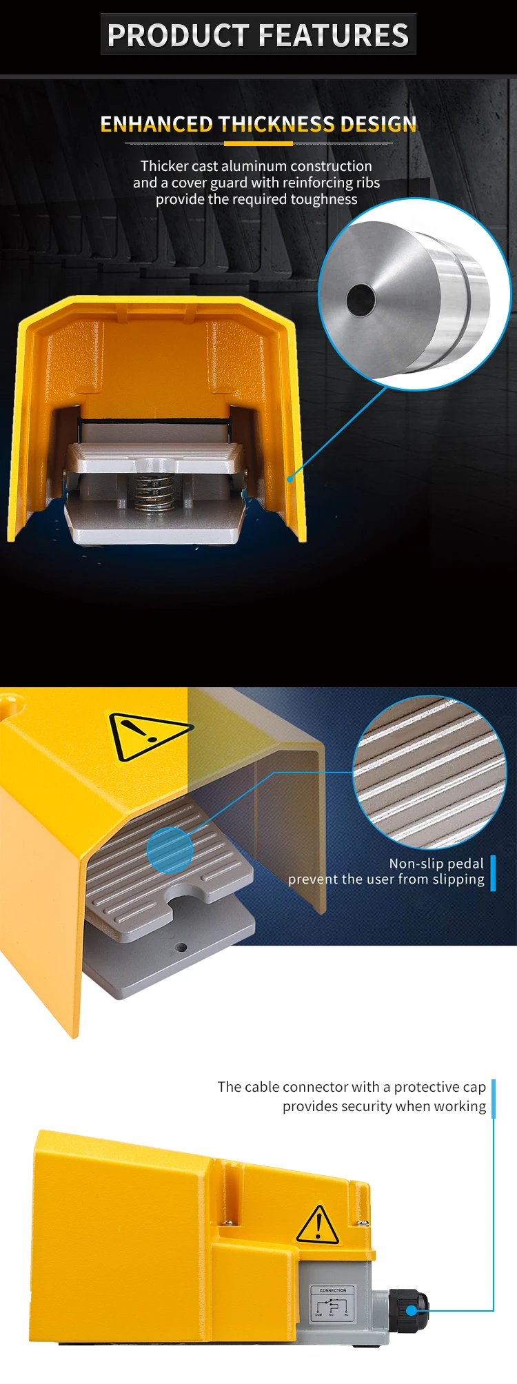 15a 250v On Off Foot Pedal Switch For Machine - Buy Foot Switch,Pedal ...