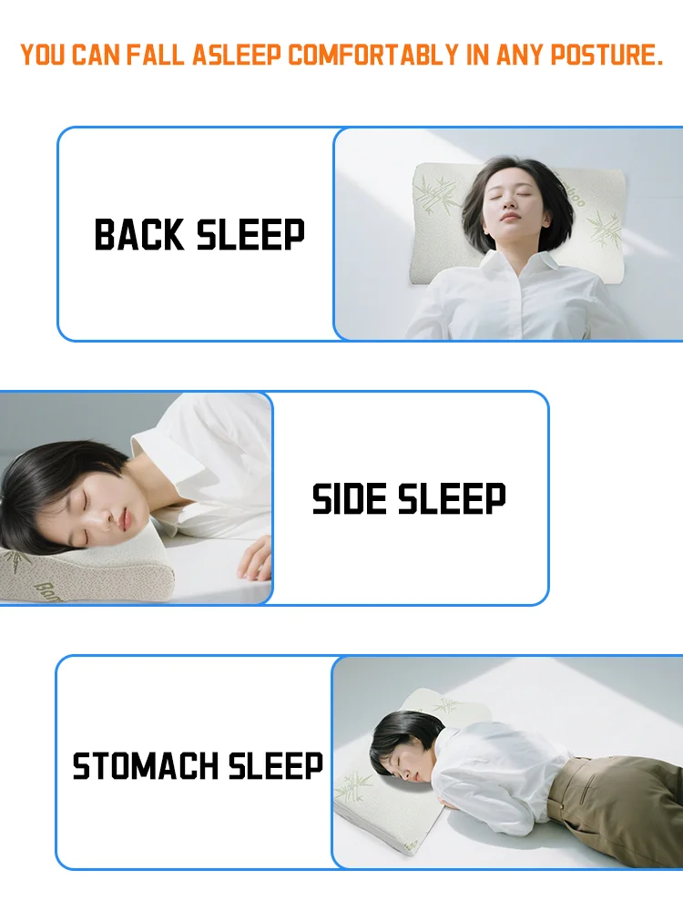 Custom Sleep Shoulder Pain Relief Memory Foam All-Around Pillow Orthopedic Bed Pillow Memory Foam Bed Pillow