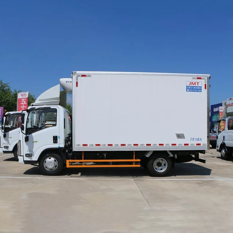 2023 New ISUZU 4x2 Refrigerator Truck Right Hand Drive 105(KW) /116hp Light Truck 4Wheels 10/20/30 Tons Deposit Shipment