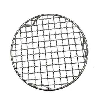 304 Stainless Steel round Korean Grating for Steaming and Frying Galvanized Metal BBQ Tools for Bacon for Barbecue Mesh