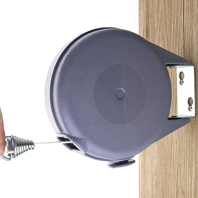 Heavy Duty 40 Feet Outdoor Retractable Clothesline PVC Wall